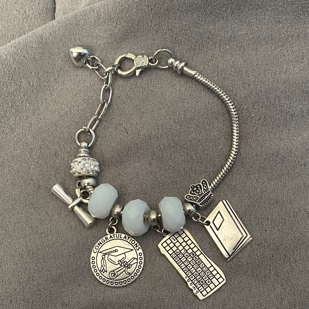 Graduation Bracelet with Charms